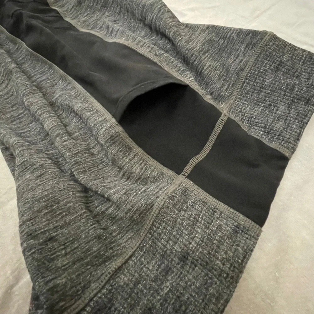 Athleta Girl Jogger Pants Gray‎ Black Panel XL 14 Pockets Stretchy Comfy